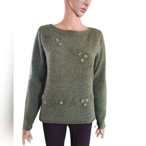Sydney Easton Wool Blend Embellished Sweater